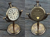 Engraved Antique Table Desk Clock ACP04